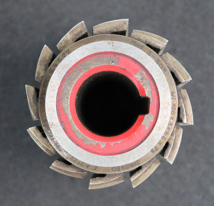 Bild des Artikels SAAZOR-Zahnwellen-Wälzfräser-involute-spline-hob-m=-3,0-EGW-30°-Ø64x47xØ27mm