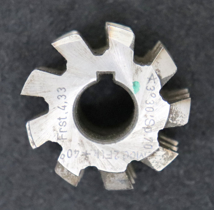 Bild des Artikels Lenzen-Zahnrad-Wälzfräser-m=-2,0-20°-EGW-Ø38x20xØ13mm-mit-LKN-9-Spannuten