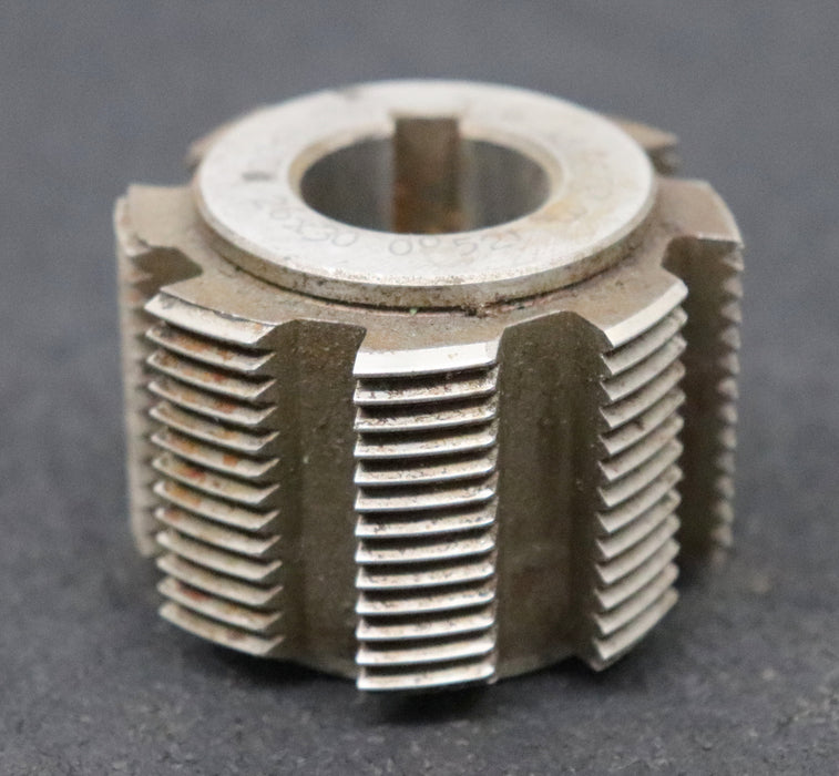 Bild des Artikels PWS-Kerbzahnwellen-Wälzfräser-Nennmass-26x30-nach-DIN5481-EGW-27°-56x40x22mm-LKN