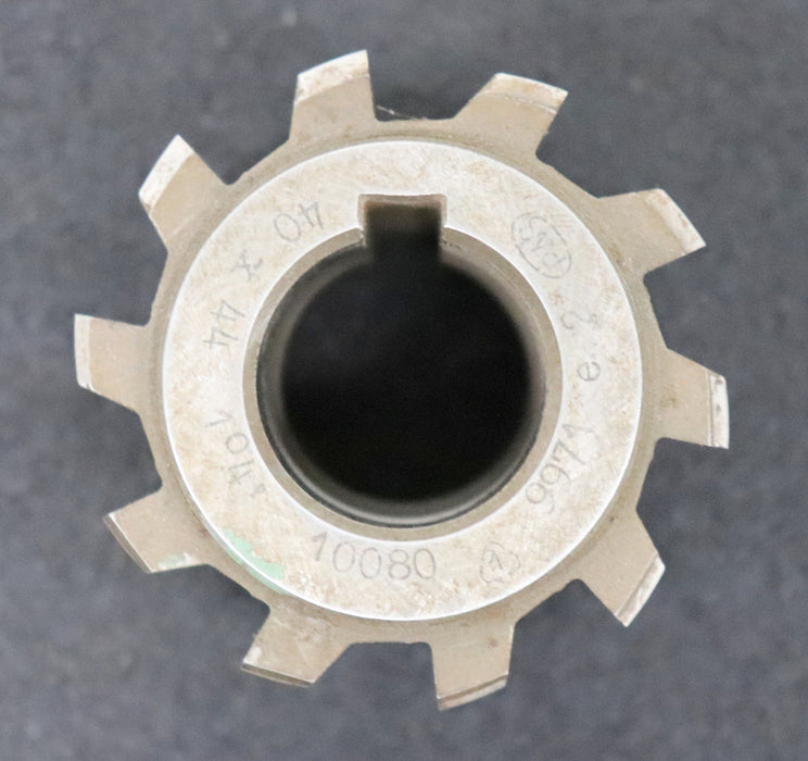 Bild des Artikels PWS-Kerbzahnwellen-Wälzfräser-Nennmass-40x44-nach-DIN5481-EGW-27°-Ø65x50xØ27mm