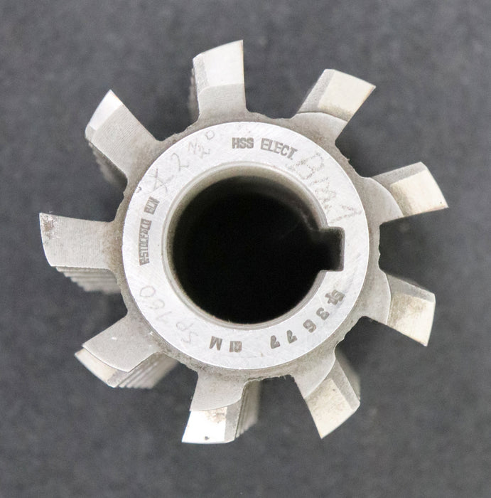 Bild des Artikels R.STOCK-Zahnrad-Wälzfräser-gear-hob-m=-3,5mm-15°-EGW-Ø71x76xØ27mm-mit-LKN