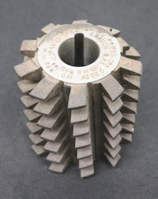 Bild des Artikels MAY-Zahnrad-Wälzfräser-gear-hob-m=-5,0mm-15°-EGW-Ø90x105xØ27mm-mit-LKN