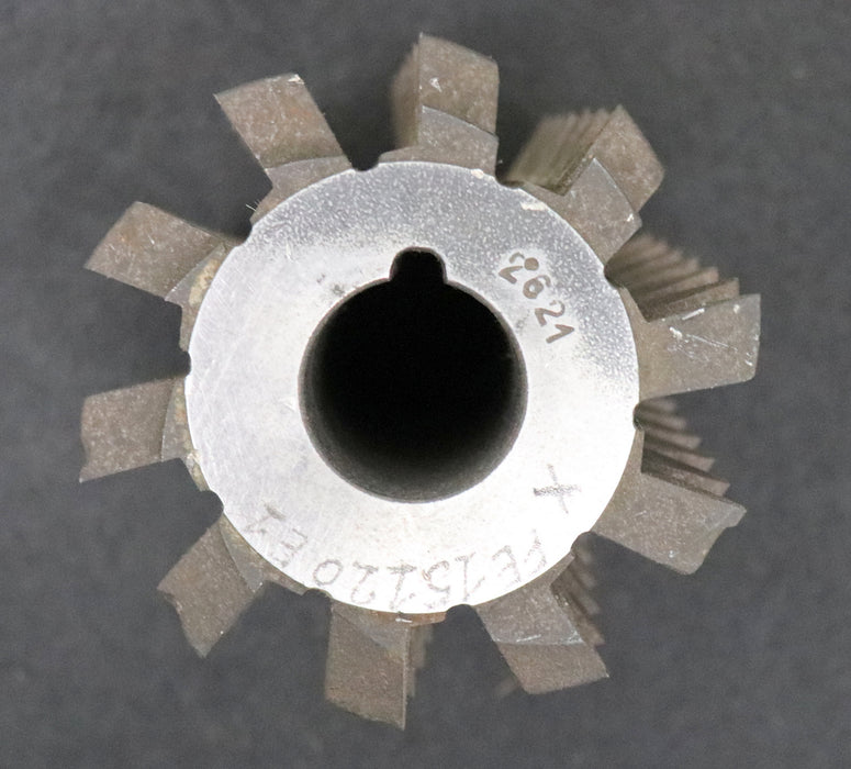 Bild des Artikels MAY-Zahnrad-Wälzfräser-gear-hob-m=-5,0mm-15°-EGW-Ø90x105xØ27mm-mit-LKN