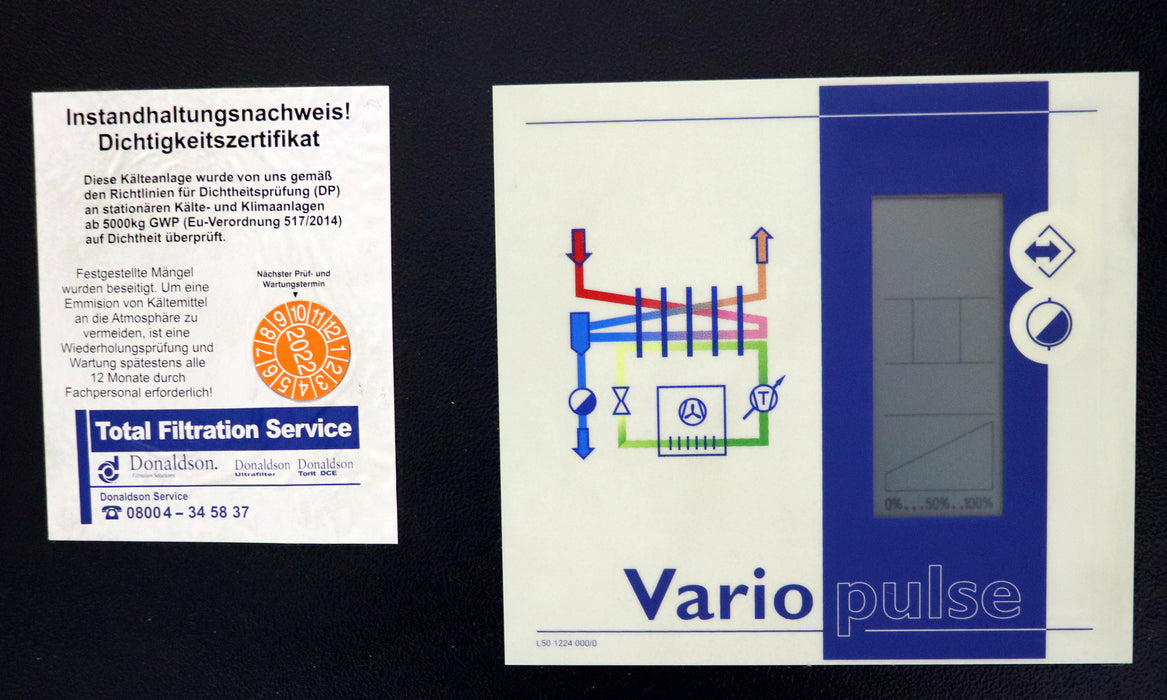 Bild des Artikels DONALDSON-Filtereinheit-Vorfilter-+-Nachfilter-Modell:-DV-3500-WP-Wassergekühlt