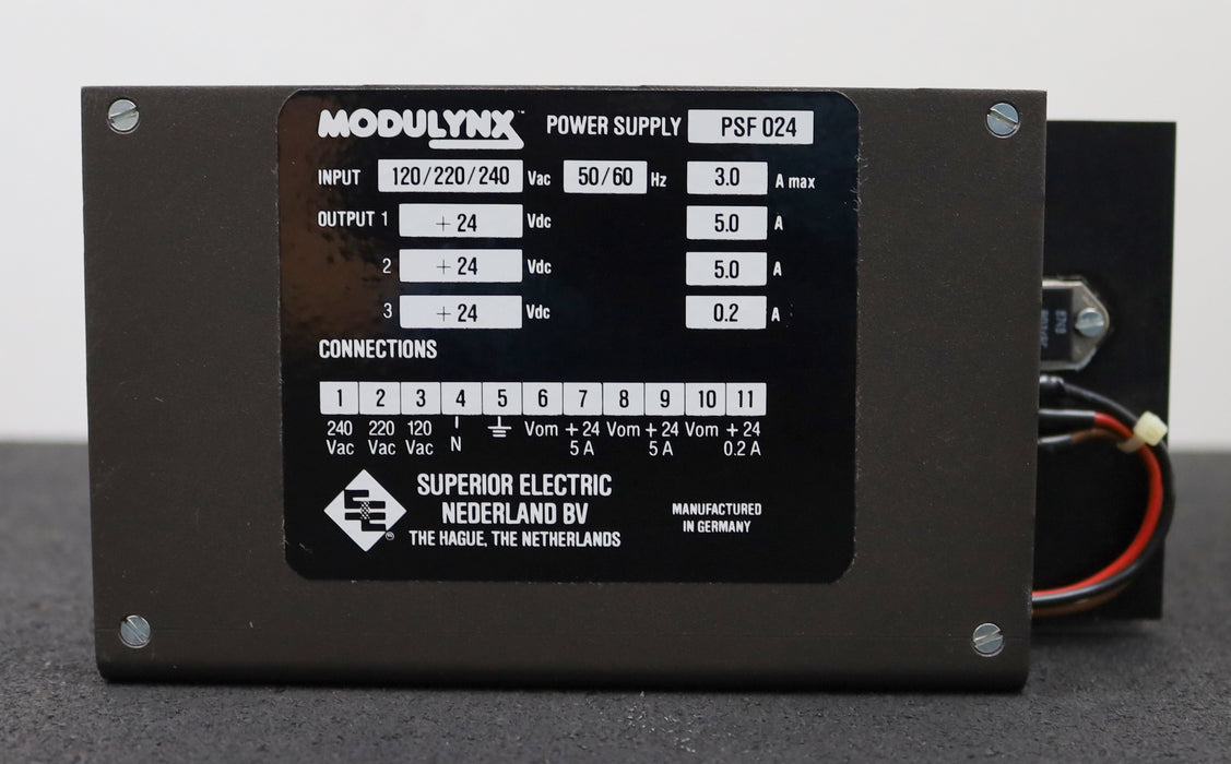 Bild des Artikels SUPERIOR-ELECTRIC-Power-Supply-MODULYNX-PSF-024-Input-120/220/240VAC-50/60Hz-3A