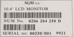 Bild des Artikels NUM-10.4"-LCD-Monitor-No.-0206-204-250-D-BJ-1999-geprüft-gebraucht
