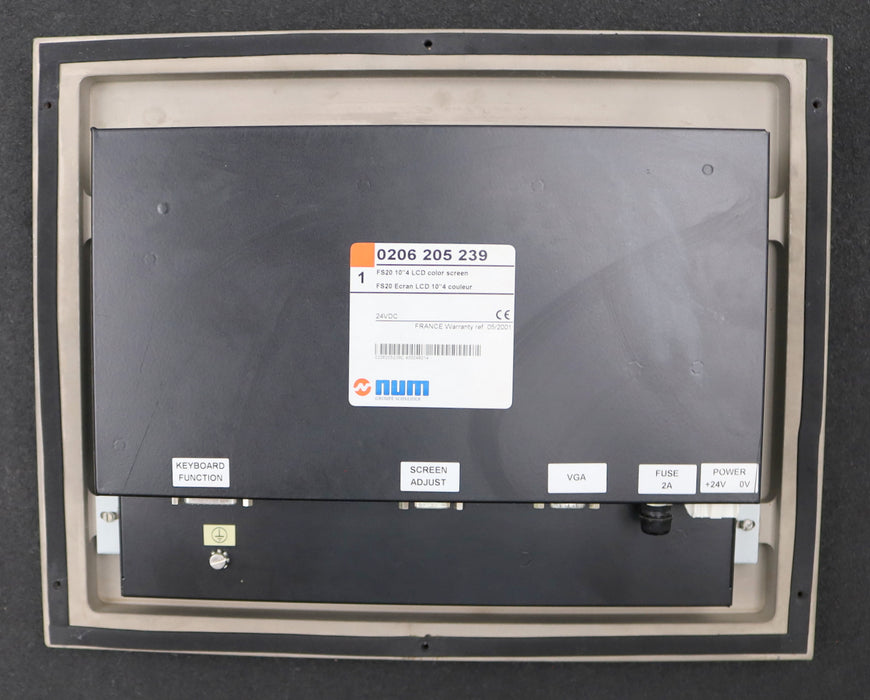 Bild des Artikels NUM-10.4"-LCD-Monitor-color-FS20-No.-0206-205-239-24VDC-BJ-2001-geprüft