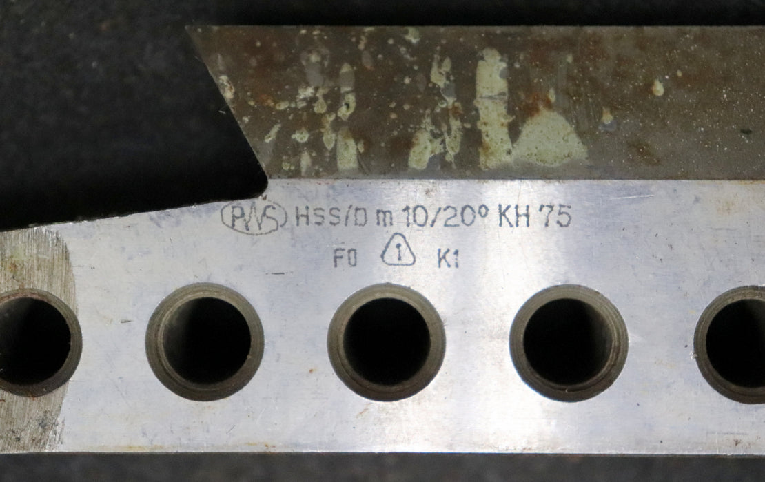 Bild des Artikels PWS-1-Satz-Hobelstähle-Kegelradhobelmaschine-75KH-m=-10-EGW-20°-Nutzlänge-90mm