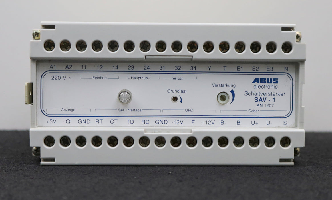 Bild des Artikels ABUS-Schaltverstärker-Typ-SAV-1-AN-1207-220-VAC-für-ABUS-Kran-gebraucht
