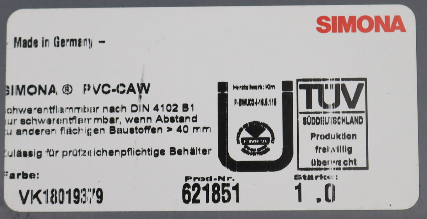 Bild des Artikels RS-5x-PRO-PVC-Kunststoffplatte-RS-Best.-Nr.:-438-6370-Maße-1mm-x-500mm-x-1000mm