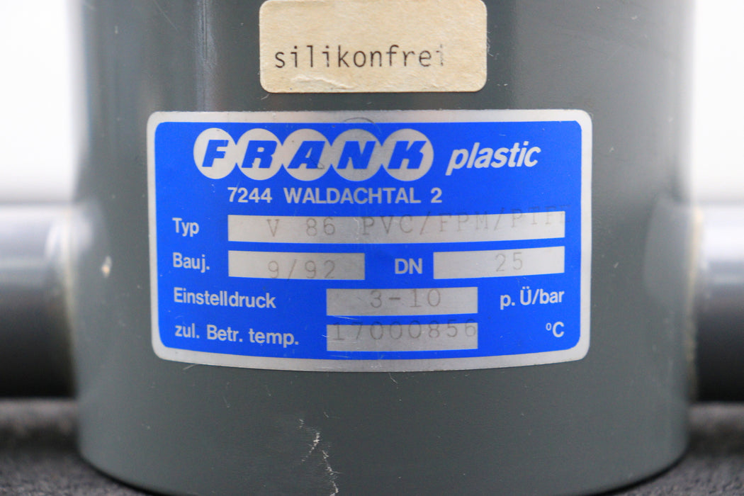 Bild des Artikels FRANK-PLASTIC-Sieb-DN25-für-Schmutzfänger-Nr.-9-Typ-V-86-PVC/FPM/PTFE-unbenutzt