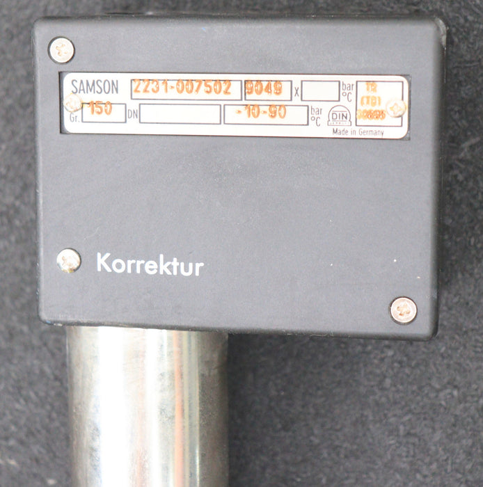 Bild des Artikels SAMSON-Temperaturregler-Typ-2231-007502-mit-Stabfühler-Baulänge-150-DN20