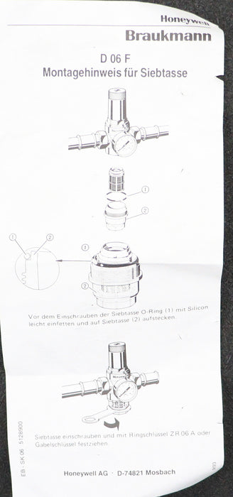 Bild des Artikels HONEYWELL-Siebtasse-aus-Messing-SM06T-1/2-1/2+-3/4''-unbenutzt-in-OVP