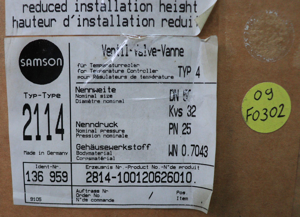 Bild des Artikels SAMSON-Temperaturregler-Typ-4-Ident-Nr.-136-959-ohne-Thermostat