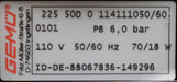 Bild des Artikels GEMÜ-Magnetventil-Typ-225-P-6bar-220V-50/60Hz-100/33VA-ND10-DA63-NW50