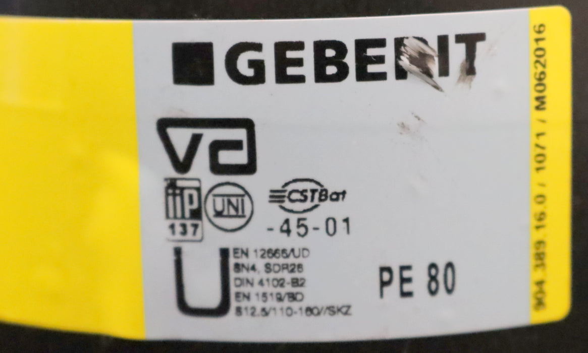 Bild des Artikels GEBERIT-Winkel-15°-mit-langem-Schenkel-Art.Nr.-368.015.16.1-Ø125mm-PE-HD