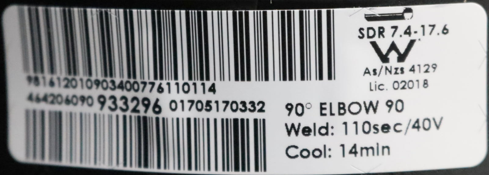 Bild des Artikels PLASSON-Winkel-90°-Art.Nr.-464206090-Ø90mm-PE100-unbenutzt