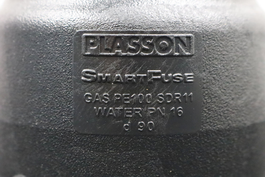 Bild des Artikels PLASSON-Winkel-45°-Art.Nr.-464207090-Ø90mm-PE100-unbenutzt