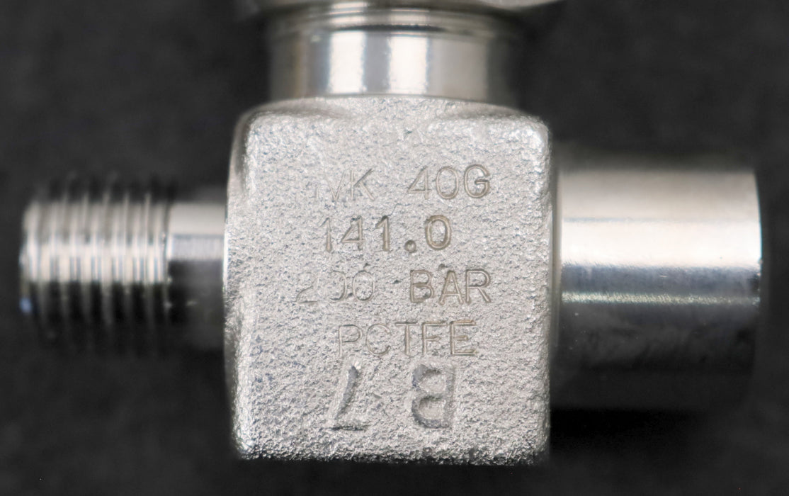 Bild des Artikels DRUVA-Absperrventil-für-Prüfgasleitungen-MVK-141-DN5-1/4''-FXOR-06-200bar