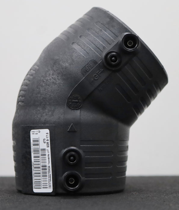 Bild des Artikels GF-GEORG-FISCHER-Winkel-45°-Art.Nr.-753-151-612-Ø75-PE100-unbenutzt-in-OVP