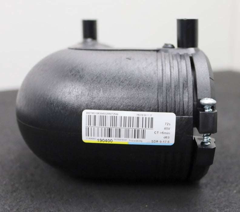 Bild des Artikels GF-GEORG-FISCHER-Winkel-90°-Art.Nr.-753-101-611-Ø63-PE100-unbenutzt-in-OVP