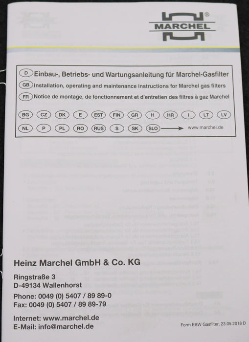 Bild des Artikels MARCHEL-10x-Gasfiltereinsatz-ArtNr.:-2009032-DN-40-RP-1-1/4"-RP-1-1/2"