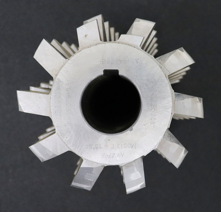 Bild des Artikels LENZEN-Zahnrad-Wälzfräser-gear-hob-m=-12,0mm-19°50'-EGW-BPIV-nach-DIN-3972