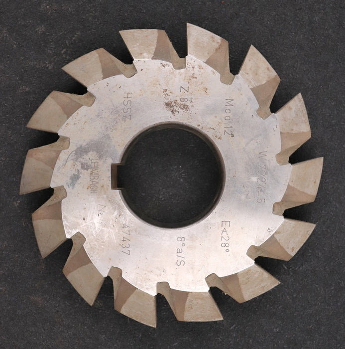 Bild des Artikels LEIMBACH-Zahnstangen-Formfräser-rack-milling-cutter-m=-12,0mm-28°-EGW-Z=-88