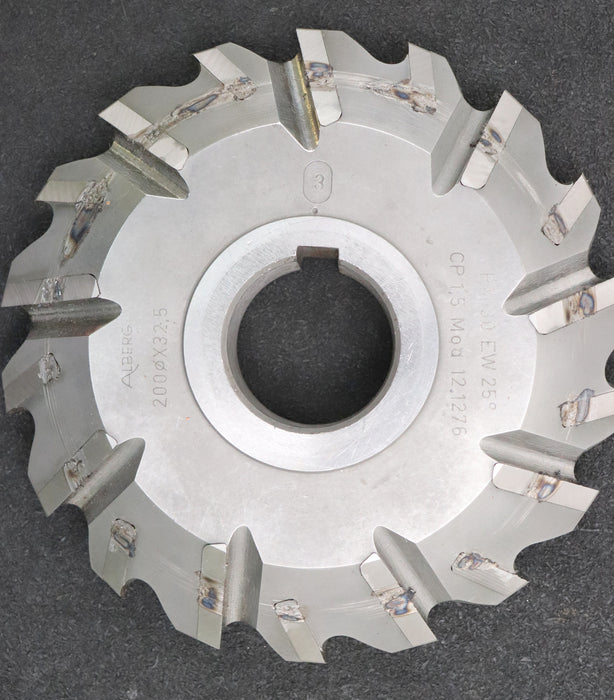 Bild des Artikels ALBERG-Zahnstangen-Formfräser-kreuzverzahnt-CP-1,5-m=-12,1276-Ø200x32,5Ø50mm