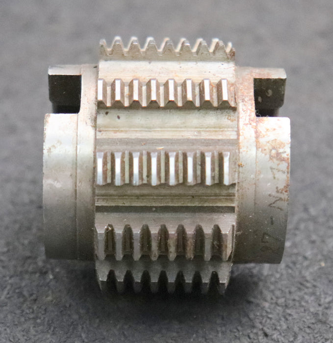 Bild des Artikels Zahnrad-Wälzfräser-gear-hob-m=-1,0mm-20°-EGW-Ø49x44xØ22mm-mit-Axialnut-