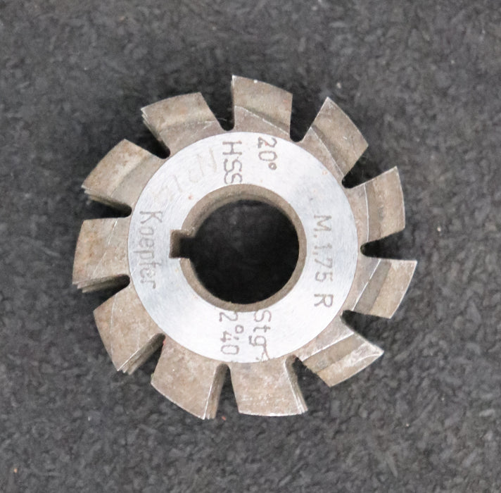 Bild des Artikels KOEPFER-Zahnrad-Wälzfräser-gear-hob-m=-1,75mm-20°-EGW-Ø40x16xØ13mm-mit-LKN-