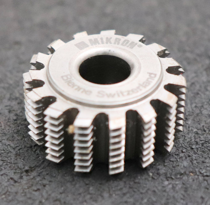 Bild des Artikels MIKRON-Zahnrad-Wälzfräser-gear-hob-m=-0,5mm-20°-EGW-1°33'-Spiralwinkel