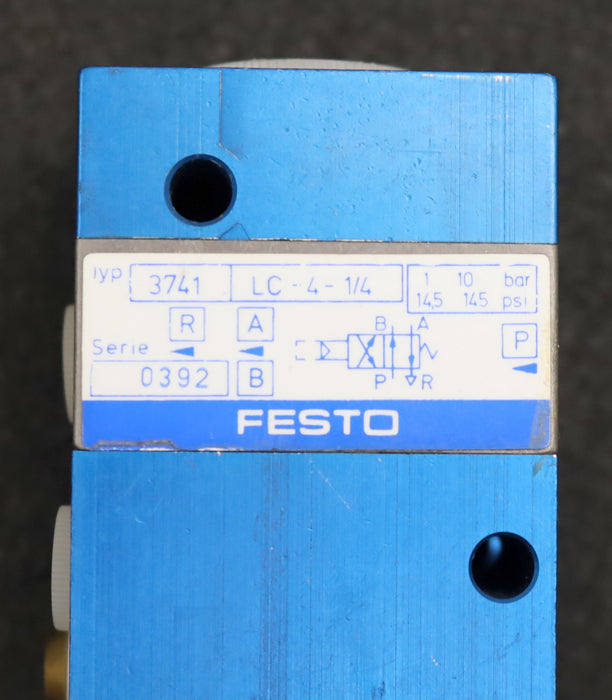 Bild des Artikels FESTO-Grundventilkörper-LC-4-1/4-Mat.-Nr.-3741-Betriebsdruck-max.-10bar
