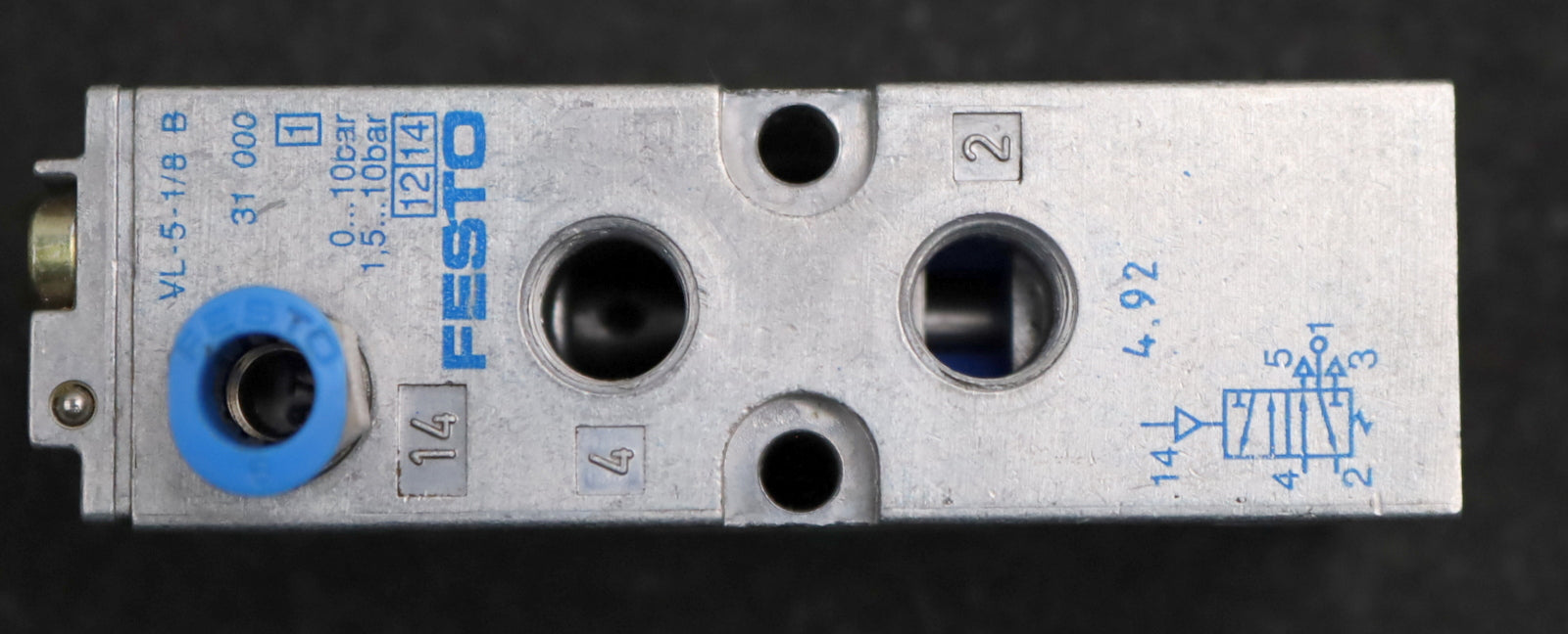 Bild des Artikels FESTO-2x-Pneumatik-Ventil-VL-5-1/8-B-Mat.-Nr.-31000