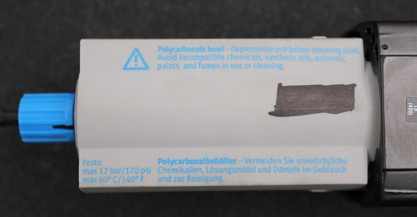 Bild des Artikels FESTO-Filter-LF-M2-G1/2-ER-Mat.-Nr.-182659-Nenndurchfluss-5900l/min-0-12bar