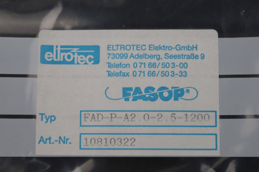 Bild des Artikels ELTROTEC-Glasfaserlichtleitkabel-FAD-P-A2.0-2.5-1200-Art.Nr.-10810322-unbenutzt