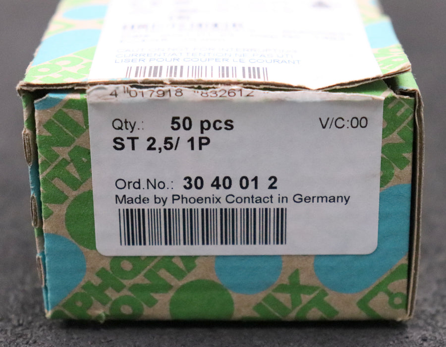 Bild des Artikels PHOENIX-CONTACT-26x-Durchgangsklemme-Art.Nr.-3040012-ST-2,5/1P-unbenutzt-in-OVP