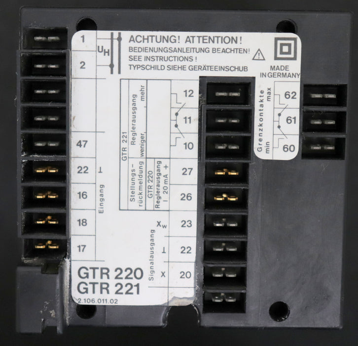 Bild des Artikels ABB-METRAWATT-GTR-209-Temperatur-Controller-GTR-220-GTR-221
