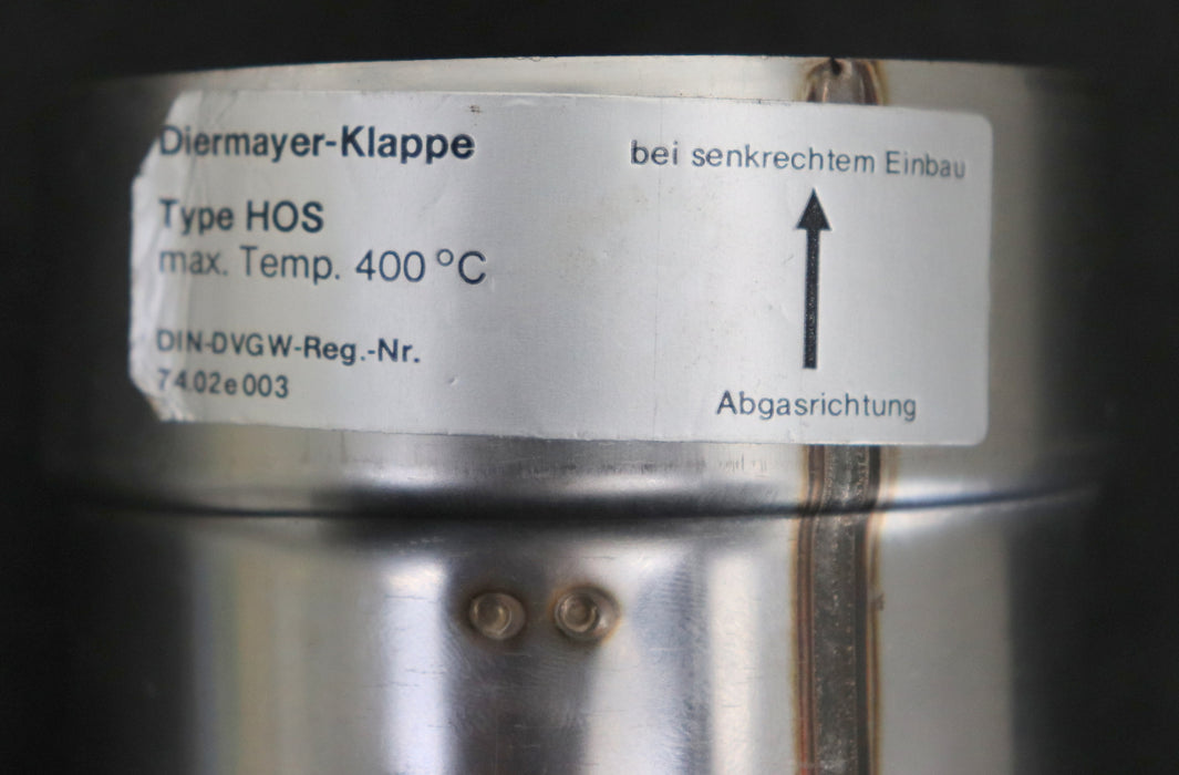 Bild des Artikels DIERMAYER-KLAPPE-Thermische-Abgasklappe-Typ-HOS-max.-Temp.-400°C-aus-Edelstahl
