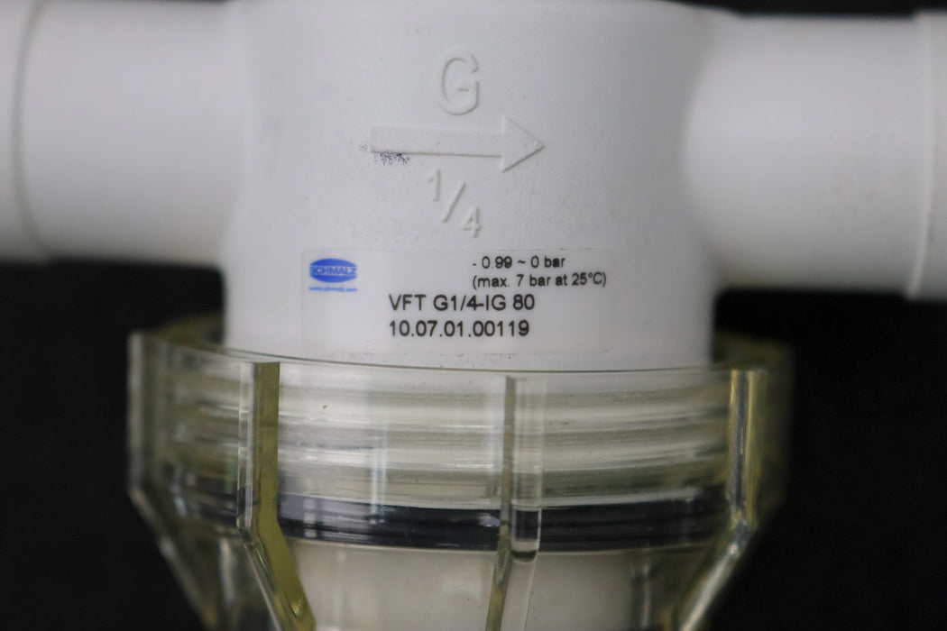 Bild des Artikels SCHMALZ-Vakuum-Tassenfilter-VFT-G1/4-IG-80-Nenndurchfluss:-110l/min---6,6m³/h