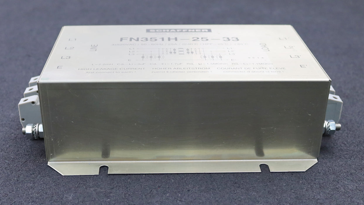 Bild des Artikels SCHAFFNER-Entstörfilter-FN351H-25-33-3x520VAC-50-60Hz-25A-gebraucht