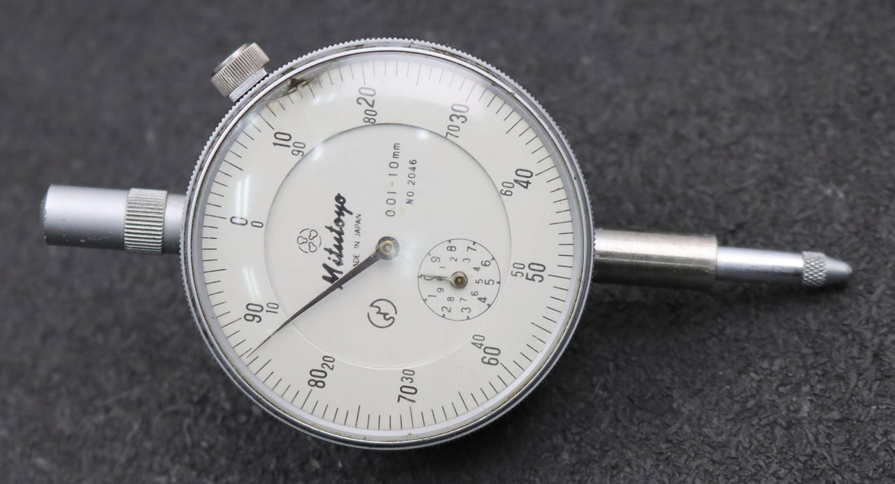Bild des Artikels MITUTOYO-Analoge-Messuhr-No.-2046-Messbereich-10mm-Skaleneinteilung-0-100