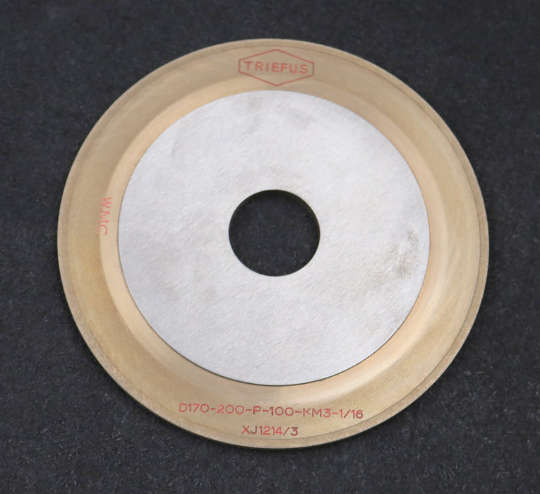 Bild des Artikels TRIEFUS-Diamantschleifscheibe-D170-200-P-100-KM3-1/16-GesamtØ-152mm