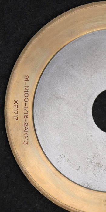 Bild des Artikels TRIEFUS-Diamantschleifscheibe-91-N100-1/16-2AKM3-GesamtØ-153mm-BohrungsØ-32mm