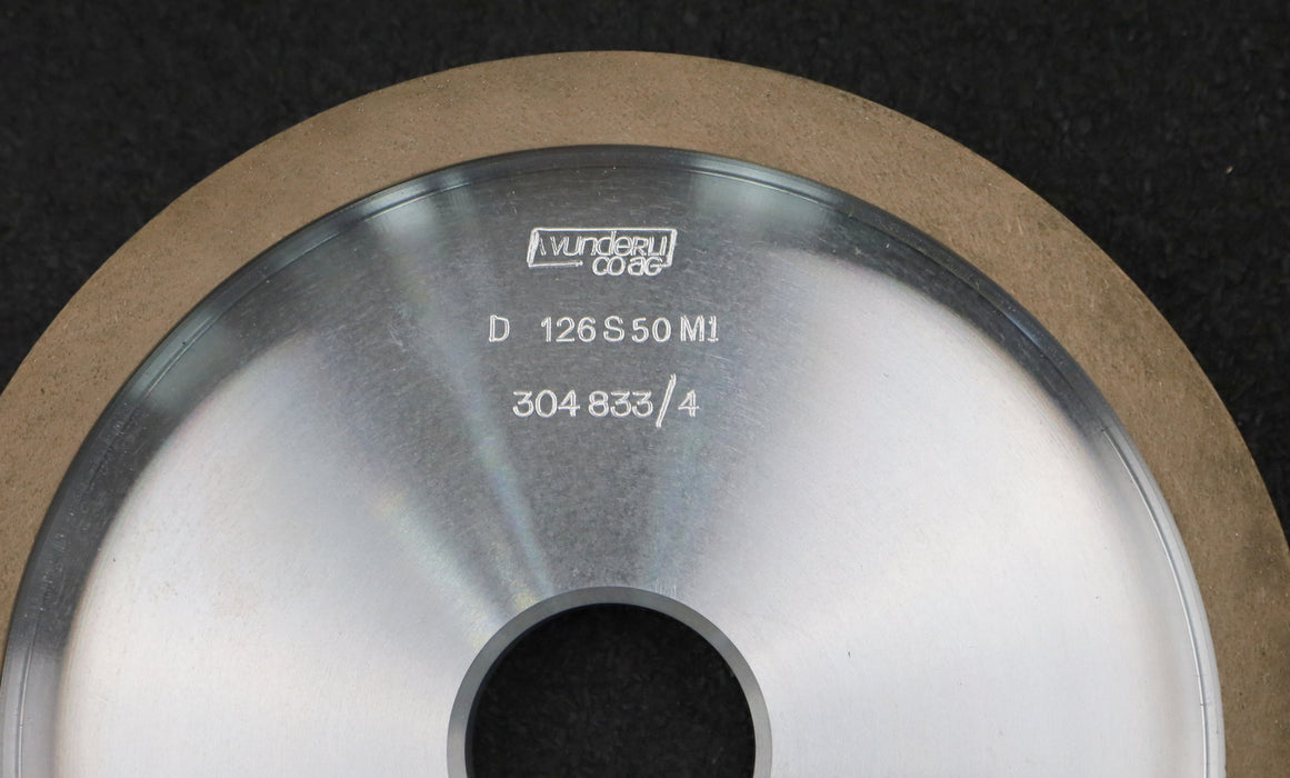 Bild des Artikels WUNDERLI-/-CAFRO-Diamantschleifscheibe-D-126S50M1-GesamtØ-150mm-BohrungsØ-32mm