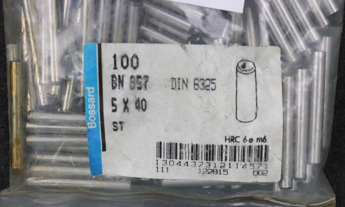 Bild des Artikels 100x-Zylinderstifte-5x40mm-DIN-6325-unbenutzt