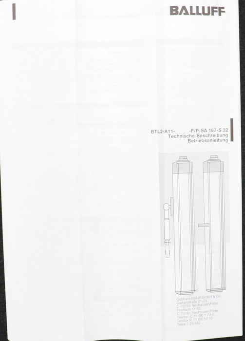 Bild des Artikels BALLUFF-MICROPULSE-Transsonar-Wegaufnehmer-BTL2-A11-0900-F-SA167-S32-782492