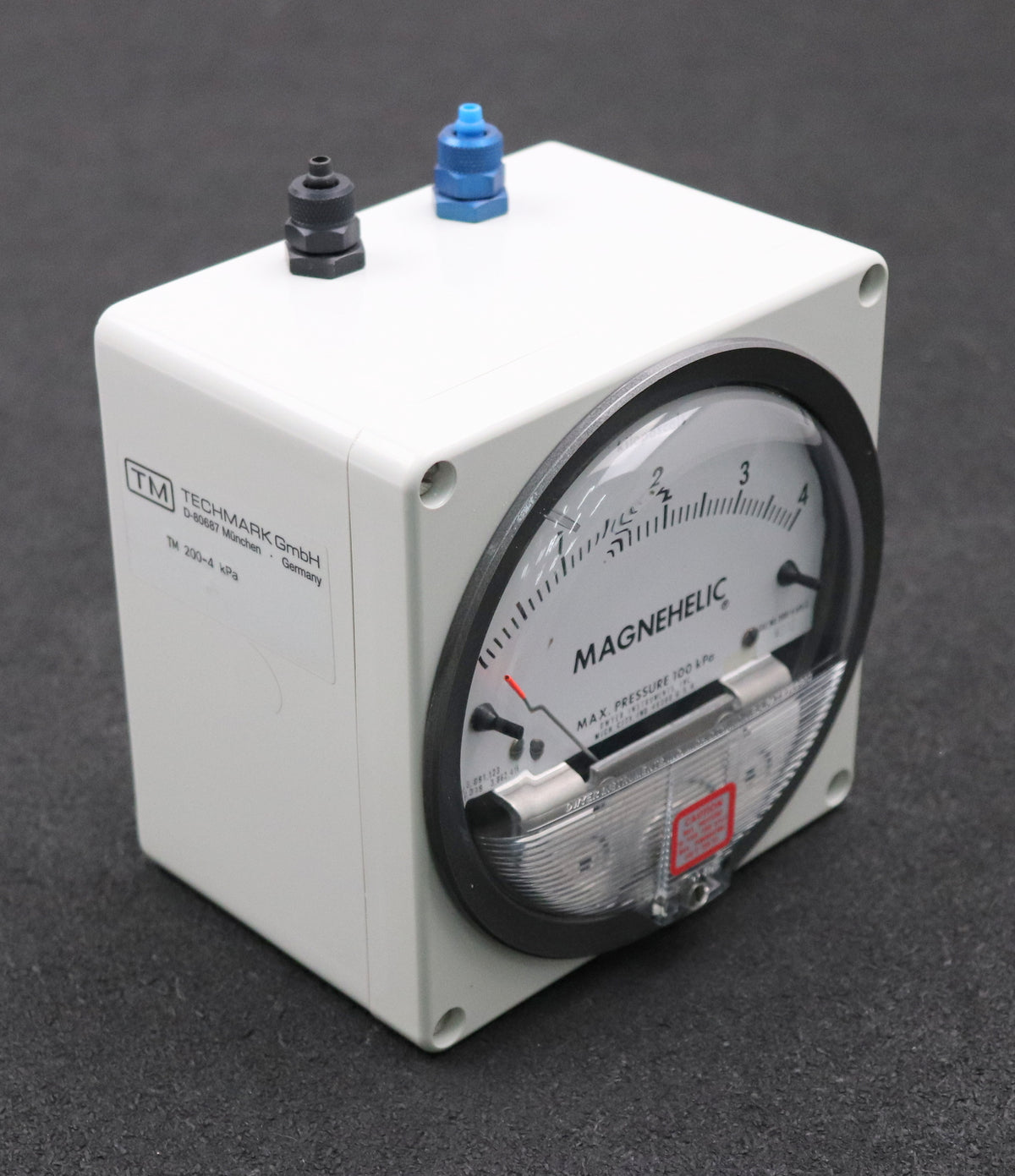 TECHMARK MAGNEHELIC Differenzdruckmesser TM 200 4kPa max. 100kPa unben ...