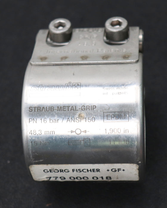 Bild des Artikels GEORG-FISCHER/STRAUB-Rohrkupplung-Art.Nr.-779.000.018-Ø-48,3mm-(1,902in)-15Nm