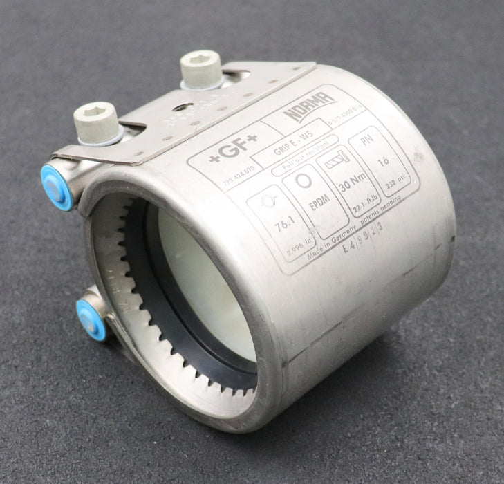 Bild des Artikels GEORG-FISCHER/NORMA-Rohrkupplung-GRIP-E-W5-Art.Nr-779.424.020-Ø-76,1mm-(2,996in)